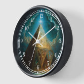 Mystische Pyramide Visionäre Kunst Uhr (Winkel)