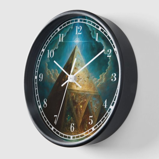 Mystische Pyramide Visionäre Kunst Uhr (Winkel)