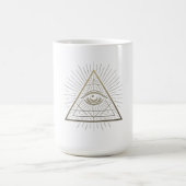 Mystische Pyramide - Wahrnehmungsemblem Kaffeetasse (Mittel)