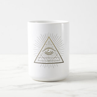 Mystische Pyramide - Wahrnehmungsemblem Kaffeetasse