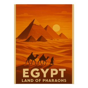 Mystische Pyramiden von Gizeh" Poster