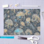 Mystische Quallen im tiefen Ozean Muster Art Seidenpapier (Handwerk)