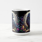 Mystische Raben-Fantasiewelt Kaffeetasse (Mittel)