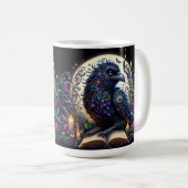 Mystische Raben-Fantasiewelt Kaffeetasse (VorderseiteRechts)