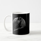 Mystische Raben Mond Dunkle Folklore Hexerei Wikin Kaffeetasse (Links)