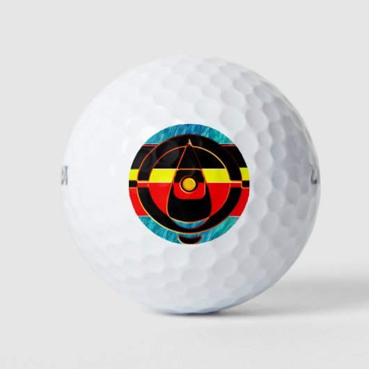MYSTISCHE REFLEKTION DER AUSTRALISCHEN ABORIGINALK GOLFBALL (Vorderseite)