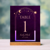 Mystische Regenbogen-Hochzeit Acrylschild (Neutral)