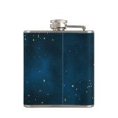 Mystische Regenbogenschale und Vollmond-Celestie Flachmann (Rückseite)