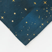 Mystische Regenbogenschale und Vollmond-Celestie Fleecedecke (Ecke)