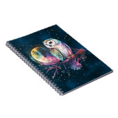 Mystische Regenbogenschale und Vollmond-Celestie Notizblock (Rechte Seite)