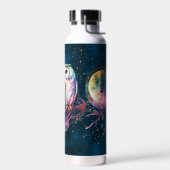 Mystische Regenbogenschale und Vollmond-Celestie Trinkflasche (Links)