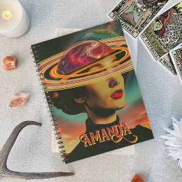 Mystische Retro Collage okkultistische Astrologie Notizblock