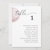 Mystische rosa Mondsitzkarte. Elegante Hochzeit Einladung (Vorderseite)