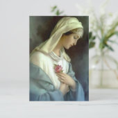 Mystische Rose Jungfrau Mary Memorare Gebet Heilig Dankeskarte (Stehend Vorderseite)