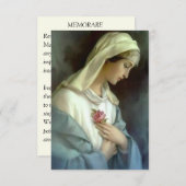 Mystische Rose Jungfrau Mary Memorare Gebet Heilig Dankeskarte (Vorne/Hinten)