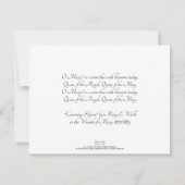 Mystische Rose kann Kronen Einladung (Rückseite)