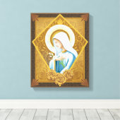 Mystische Rose Leinwanddruck (Insitu (Holzboden))