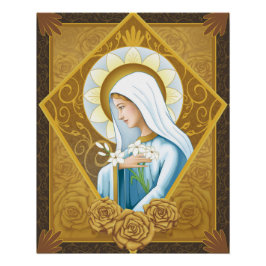 Mystische Rose Poster