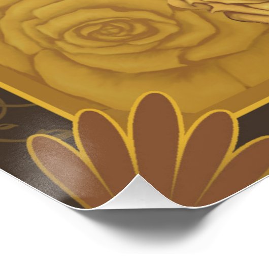 Mystische Rose Poster (Ecke)