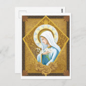 Mystische Rose Postkarte (Vorne/Hinten)