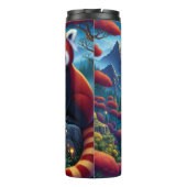 Mystische rote Panda in den Bergen Thermosbecher (Rückseite)