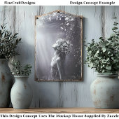 Mystische Ruhe unter Wasser Mermaid V8 Decoupage Seidenpapier