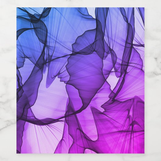 Mystische Schicht von Pflaumen Weinetikett (Einzelnes Label)