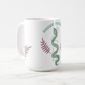 mystische Schlange Kaffeetasse (Vorderseite Links)