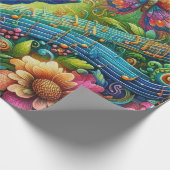 Mystische Schmetterlinge Geschenkpapier (Ecke)
