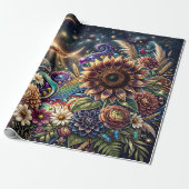 Mystische Schmetterlinge Geschenkpapier (Ungerollt)