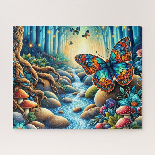 Mystische Schmetterlinge Puzzle (Horizontal)