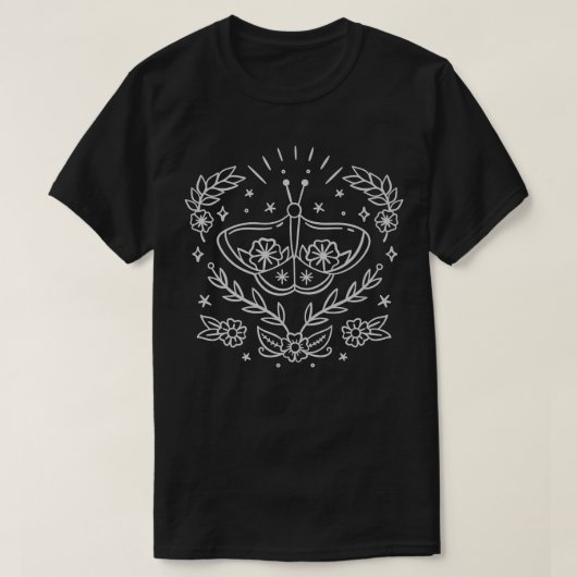 Mystische Schmetterlingstrainerie Art Magic Night2 T-Shirt (Design vorne)