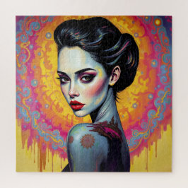 Mystische Schönheit im kosmischen Licht Puzzle