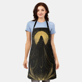 Mystische Schürze von Schwarz und Gold (Getragen)