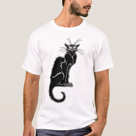 Mystische schwarze Katze – Silhouette des Schatten T-Shirt