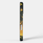 Mystische schwarze Katze unter glühendem nächtlich Case-Mate iPhone Hülle (Rückseite / Rechts)