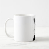 Mystische Schwarze und Weiße Katze Salem Kaffeetasse (Links)