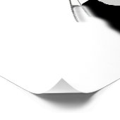 Mystische Schwarze und Weiße Katze Salem Poster (Ecke)