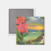 Mystische Seascape-Magnet Magnet (Vorderseite/Rückseite)