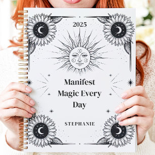 Mystische Sonne und Mond Namensmanifestation nach Planer