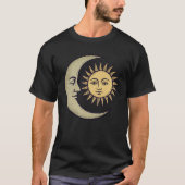 Mystische Sonne und Mondunisex T-Shirt (Vorderseite)