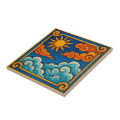 Mystische Sonne und Wolken Fliese (Seite)