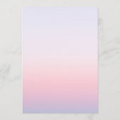 Mystische Sonnenuntergang Rosa Sonnenmönchssterne  Menükarte (Rückseite)