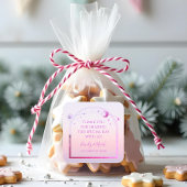 Mystische Sonnenuntergang Rosa Sonnenmönchssterne Quadratischer Aufkleber