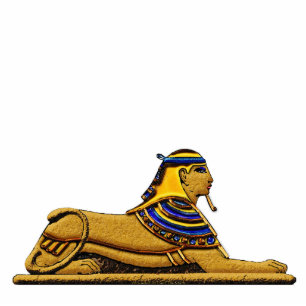 Mystische Sphinx Antikes Ägypten Gestalt Fotoskulptur Magnet