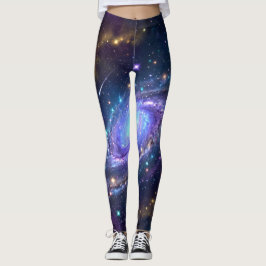 Mystische Spiralgalaxie-Raumkunst Leggings