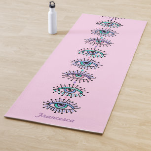 Mystische spirituelle Augen Dritte Augen Motif auf Yogamatte