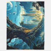 Mystische Stadtträume Fleecedecke (Vorderseite)