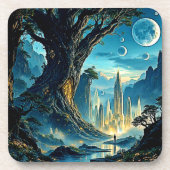 Mystische Stadtträume Getränkeuntersetzer (Vorderseite)