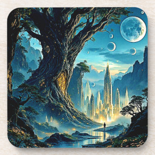 Mystische Stadtträume Getränkeuntersetzer